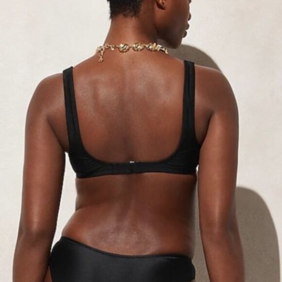 NEW J. Crew Women’s Heritage Scoopneck Bikini Top Blue Size M - Picture 10 of 10